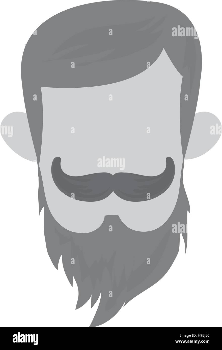 Isolated hipster man design Stock Vector Image & Art - Alamy