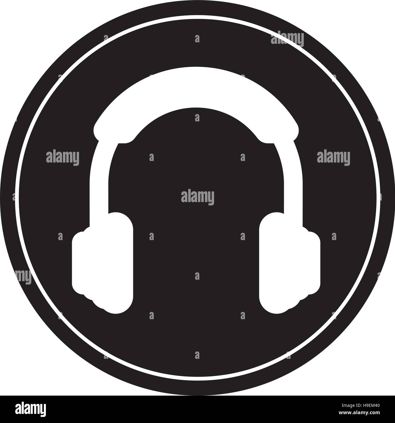 Isolated headphone device design Stock Vector Image & Art - Alamy