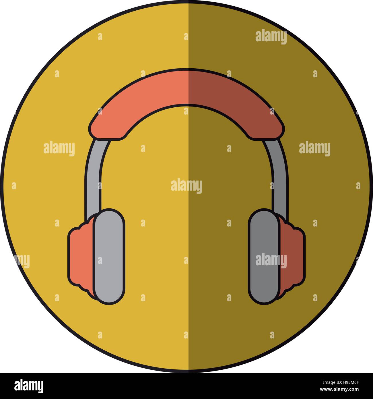 Isolated headphone device design Stock Vector Image & Art - Alamy