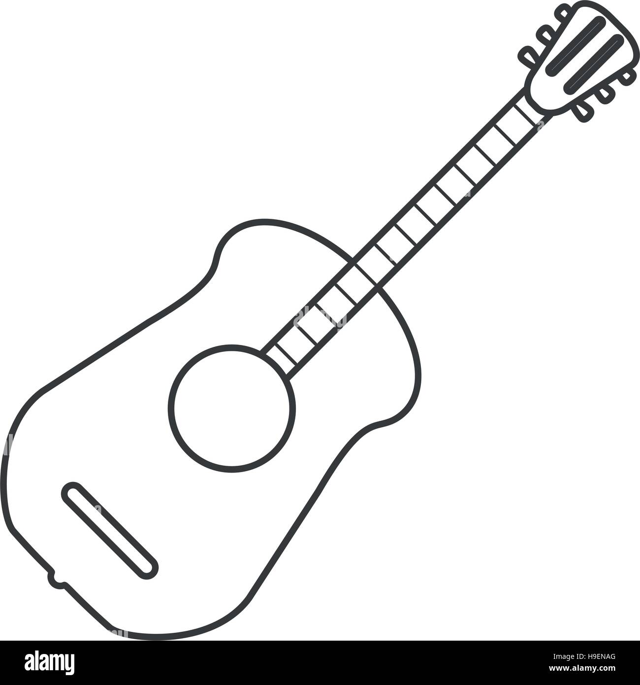 Isolated guitar instrument design Stock Vector Image & Art - Alamy