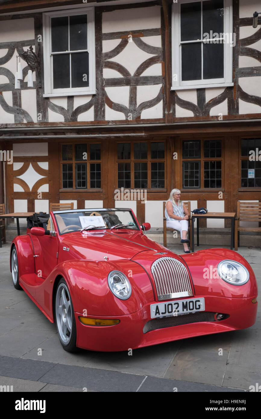 Morgan sports car at a classic cars rally in Gloucester,England Stock Photo