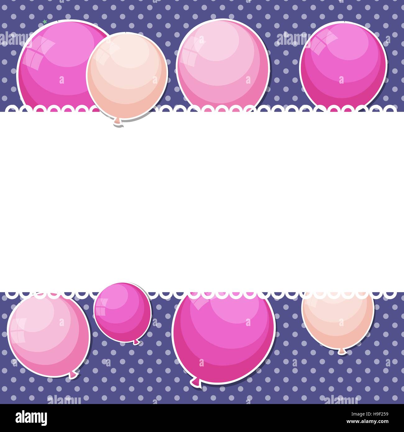 Color Glossy Balloons Background Vector Illustration Stock Vector Image ...