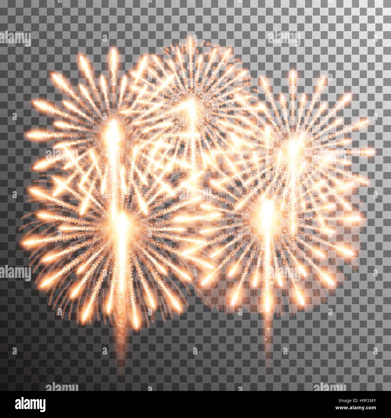isolated realistic vector fireworks Stock Vector Image & Art - Alamy
