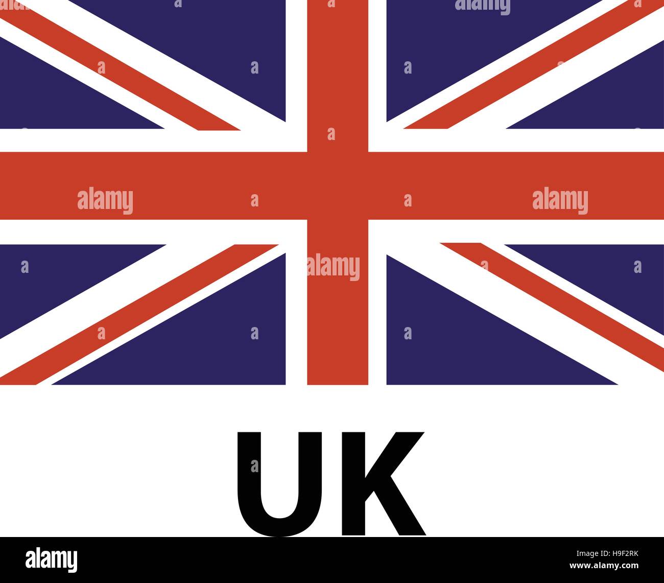 UK Flag Icon Stock Vector