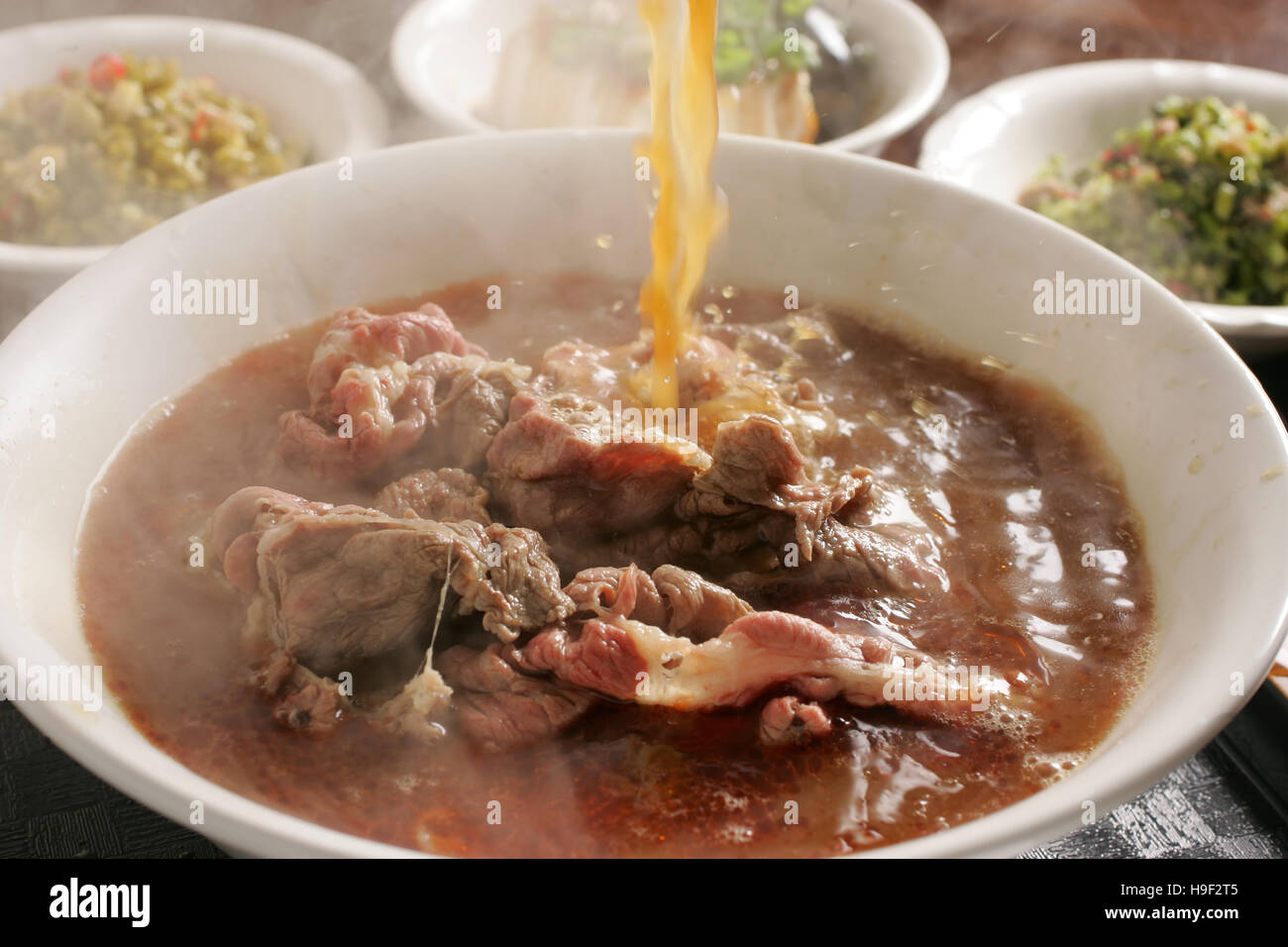 Taiwanese Braised beef noodle Stock Photo