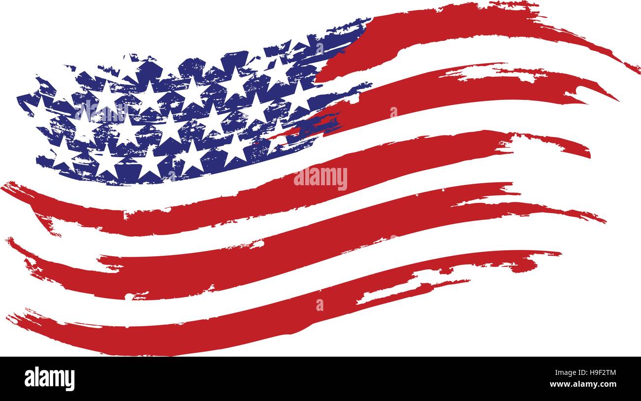 USA Flag Vector Icon Stock Vector