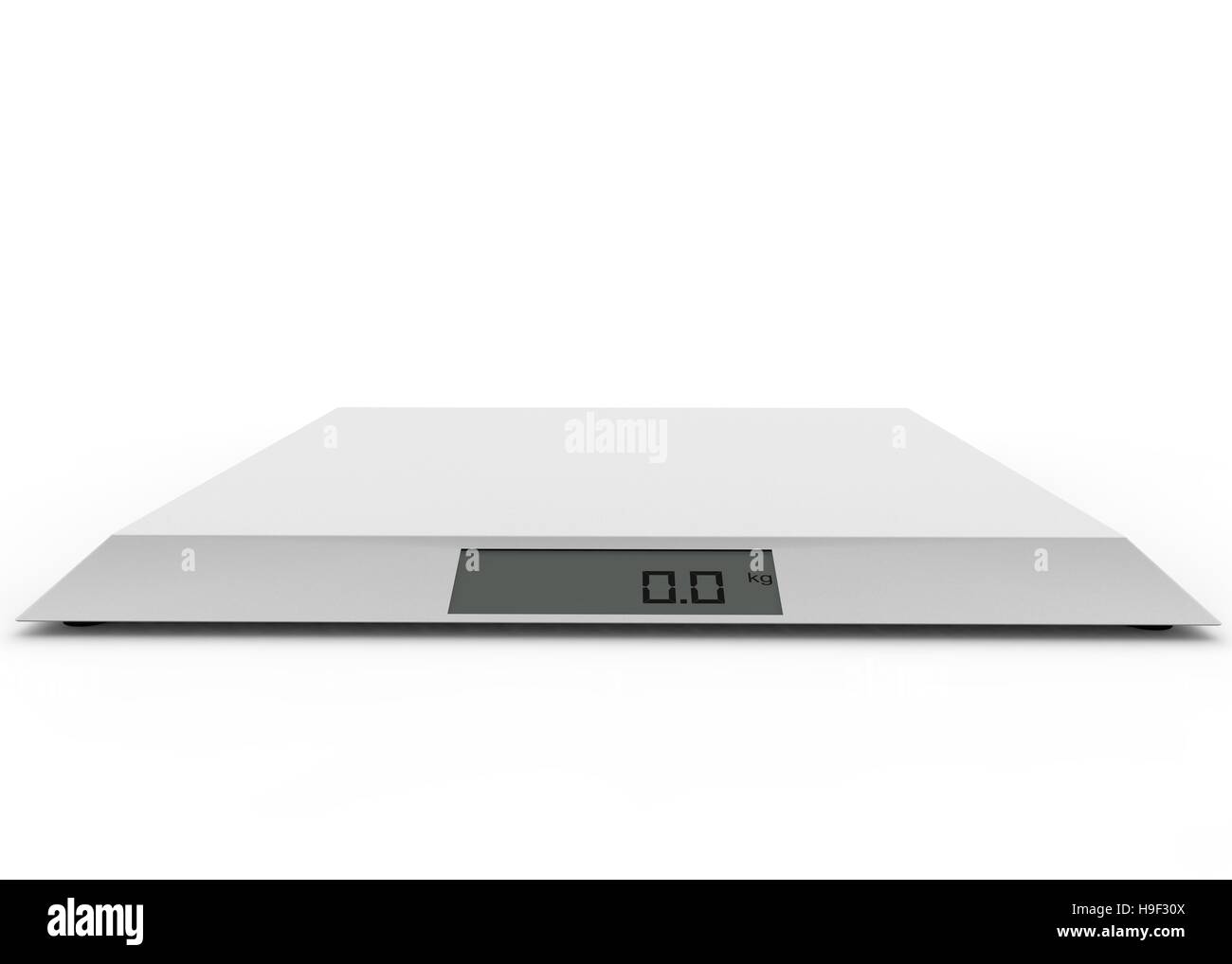 Electronic scales on the isolated background Stock Photo Alamy