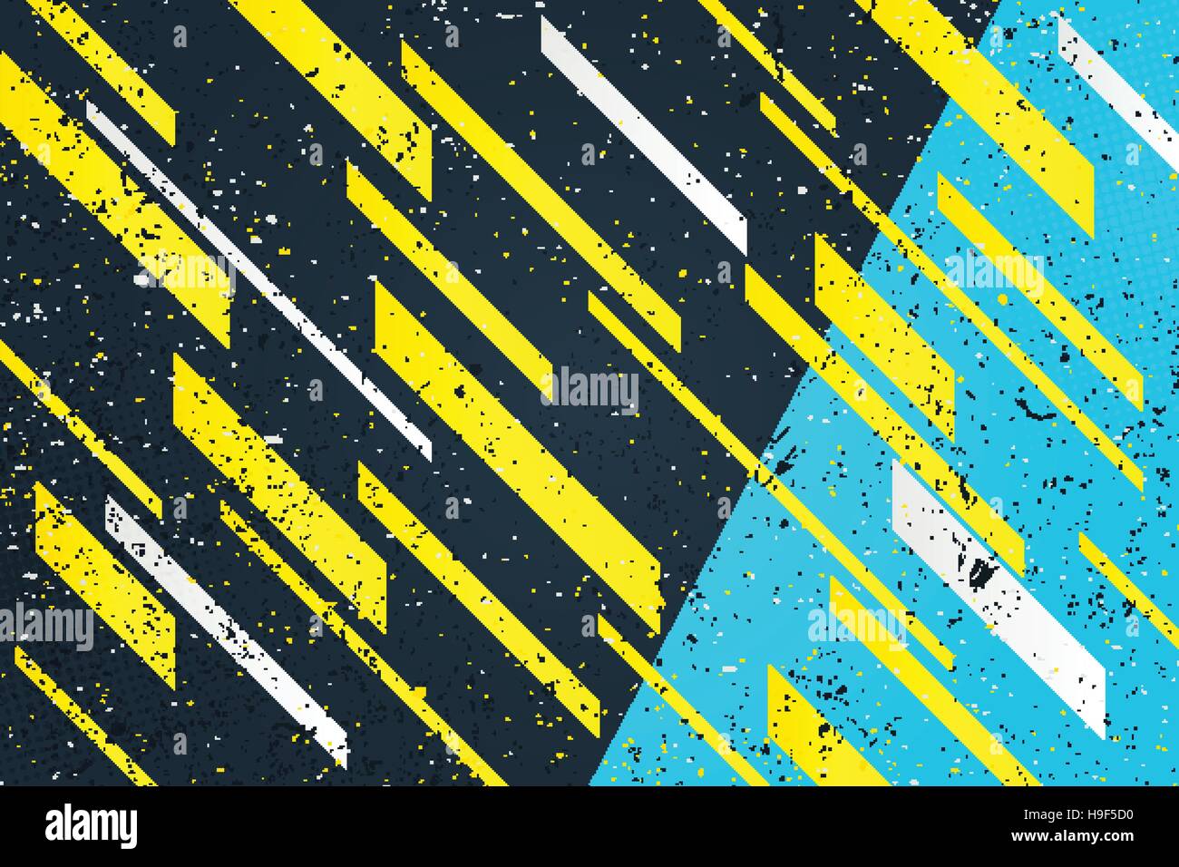 abstract, yellow stripes over blue background. vector geometric, dynamic  wallpaper template. active design backdrop. grunge, vector business cards  lay Stock Vector Image & Art - Alamy