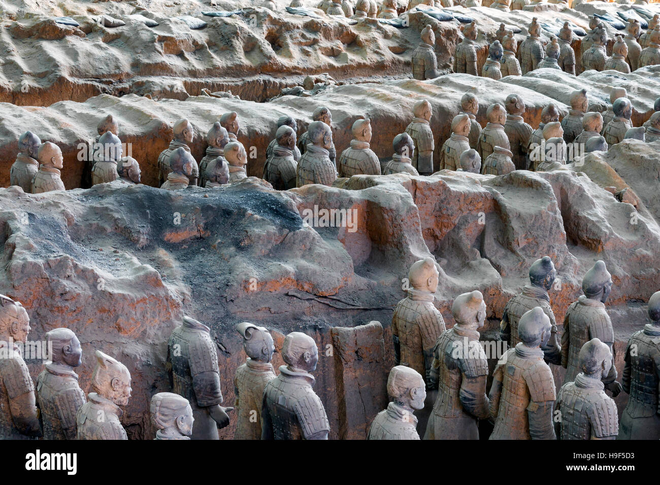 Museum of Qin Terra Cotta Warriors, Xian, China Stock Photo