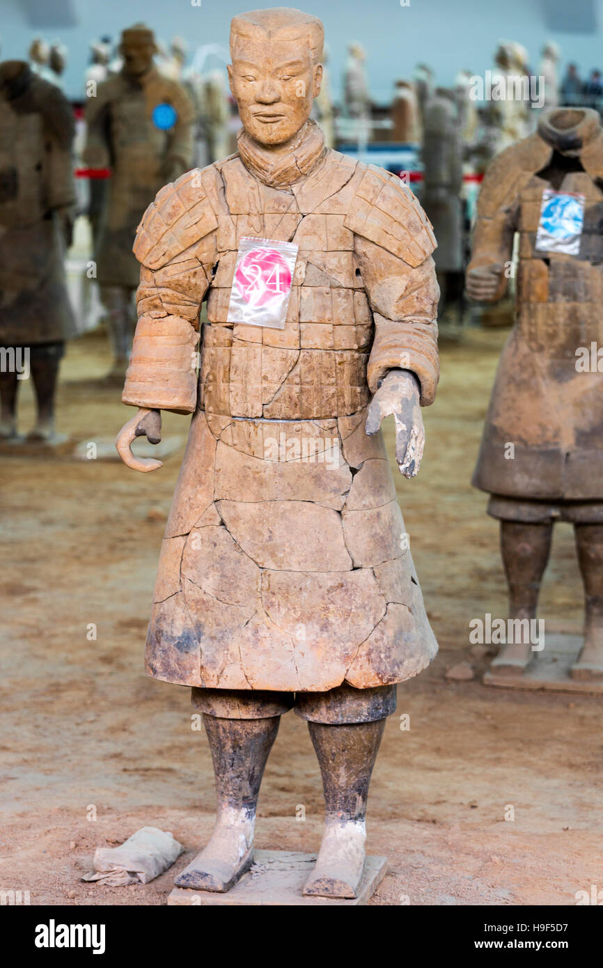 Museum of Qin Terra Cotta Warriors, Xian, China Stock Photo