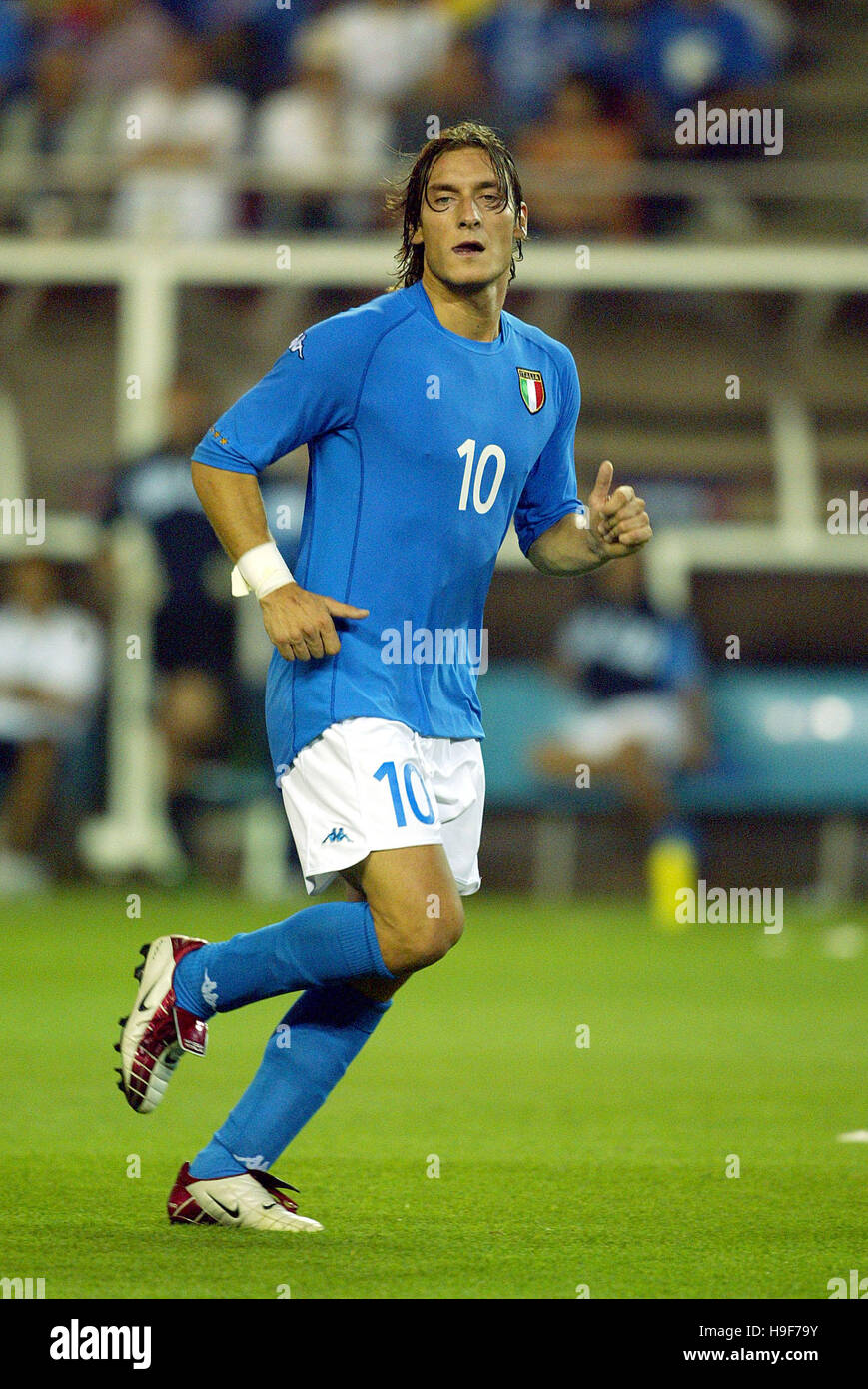 FRANCESCO TOTTI ITALY & AS ROMA IBARAKI IBARAKI JAPAN 08 June 2002 Stock Photo