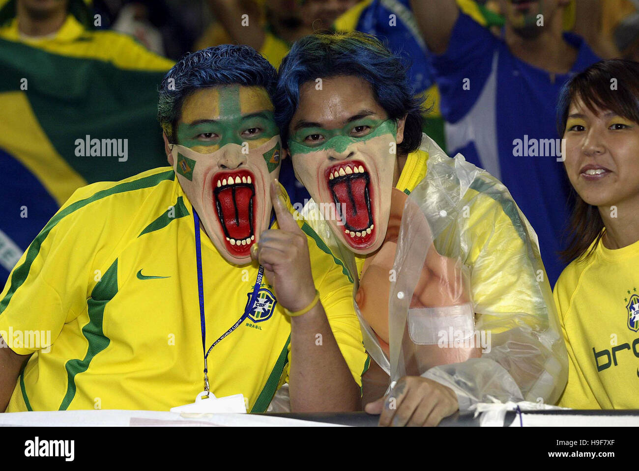 BRAZILIAN FANS WORLD CUP JAPAN 2002 SAITAMA STADIUM SAITAMA JAPAN 26