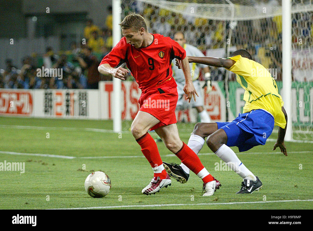 Roque Junior of Brazil before the England v Brazil, World Cup Quarterfinal  Stage match played at the Shizuoka Stadium…