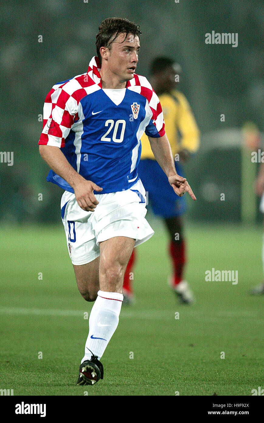 DARIO SIMIC CROATIA & DERBY COUNTY FC INTERNATIONAL STADIUM YOKOHAMA JAPAN 13 June 2002 Stock Photo