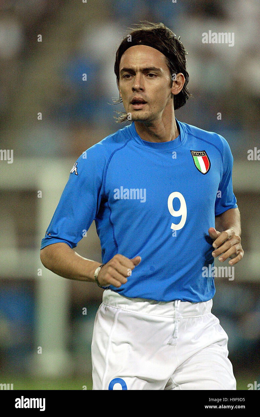 FILIPPO INZAGHI ITALY & JUVENTUS IBARAKI KASHIMA STADIUM IBARAKI JAPAN 08 June 2002 Stock Photo