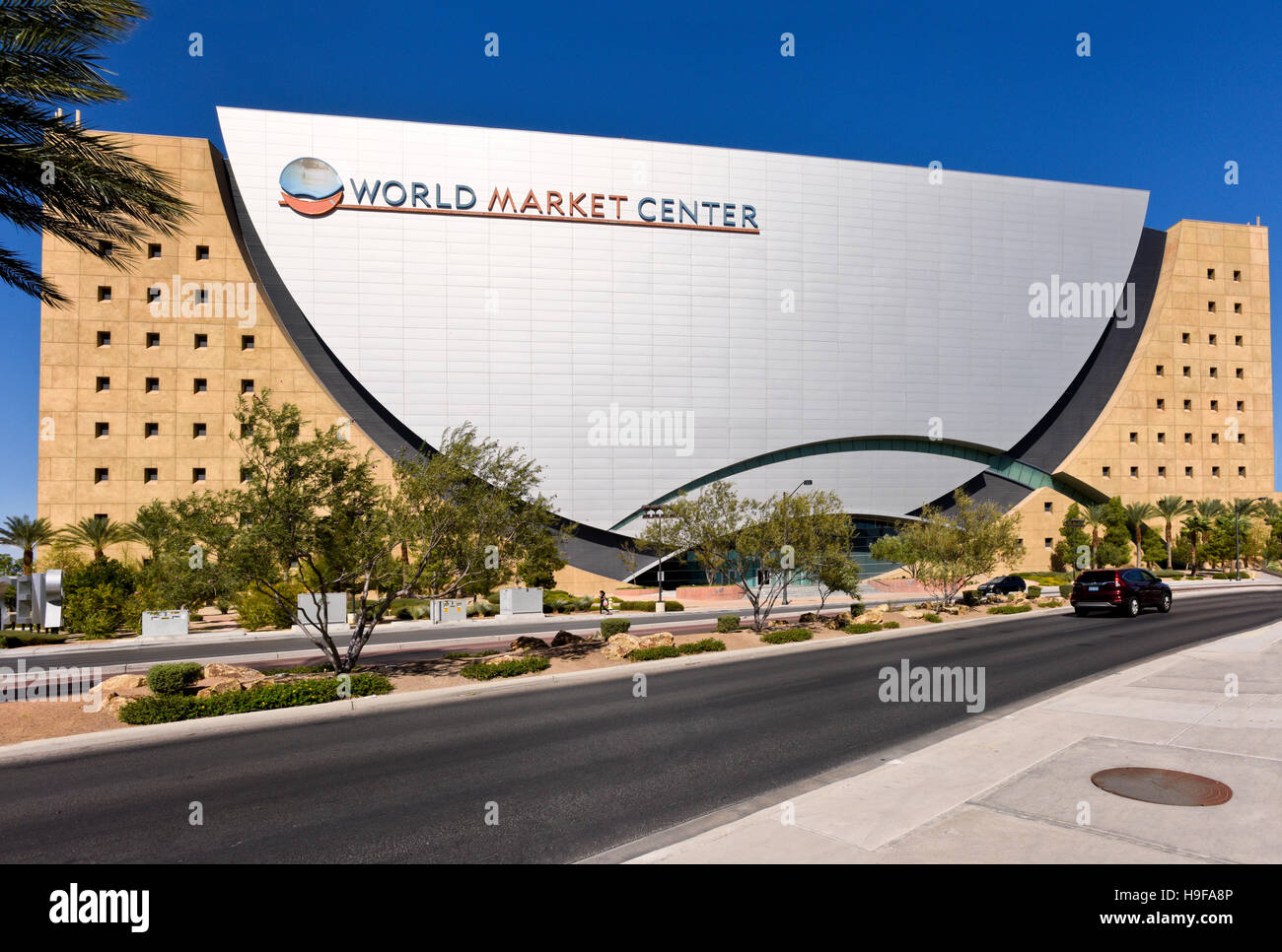 Exterior view of the World Market Center In Las Vegas, Nevada Stock Photo