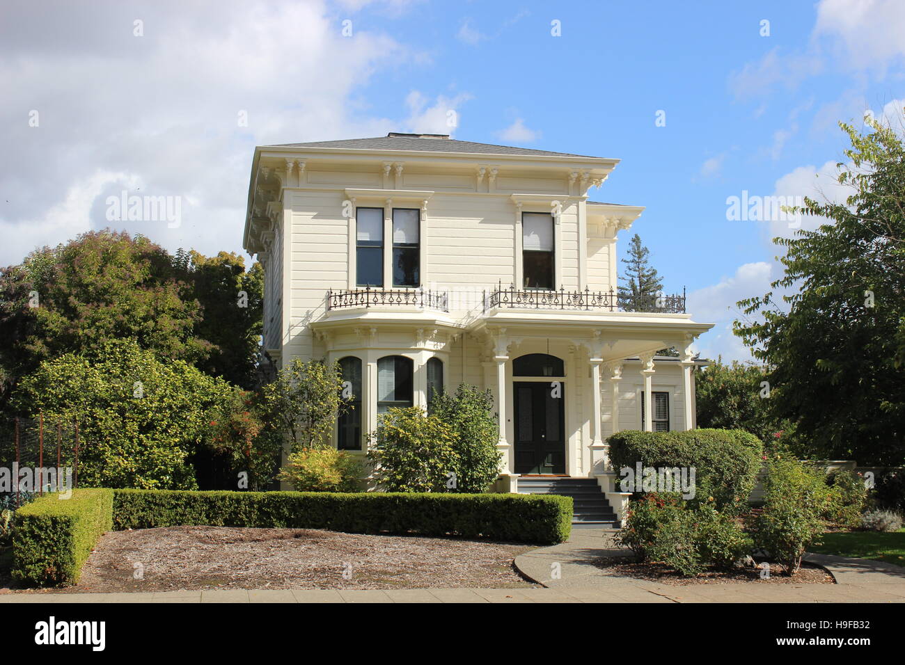 Shadow of a Doubt House, Italianate, Santa Rosa, California Stock Photo