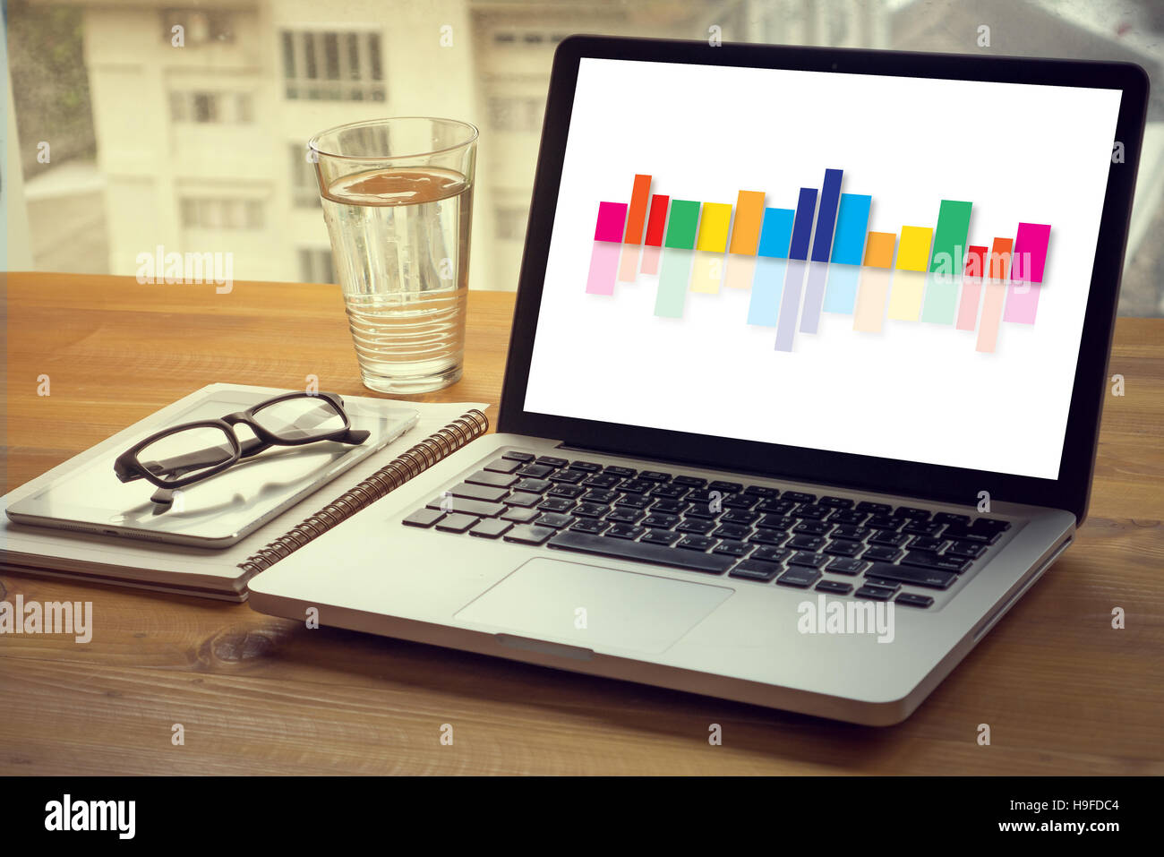 Sound Wave Line Design Sound wave music background design hi-res stock photography and images ...