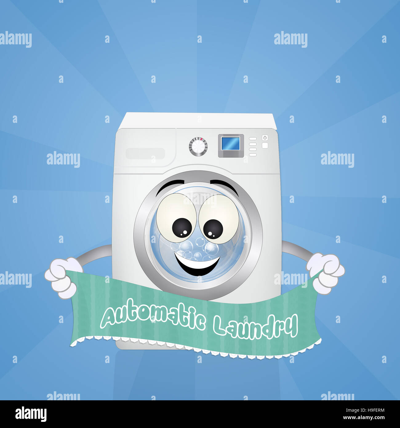 automatic laundry Stock Photo Alamy