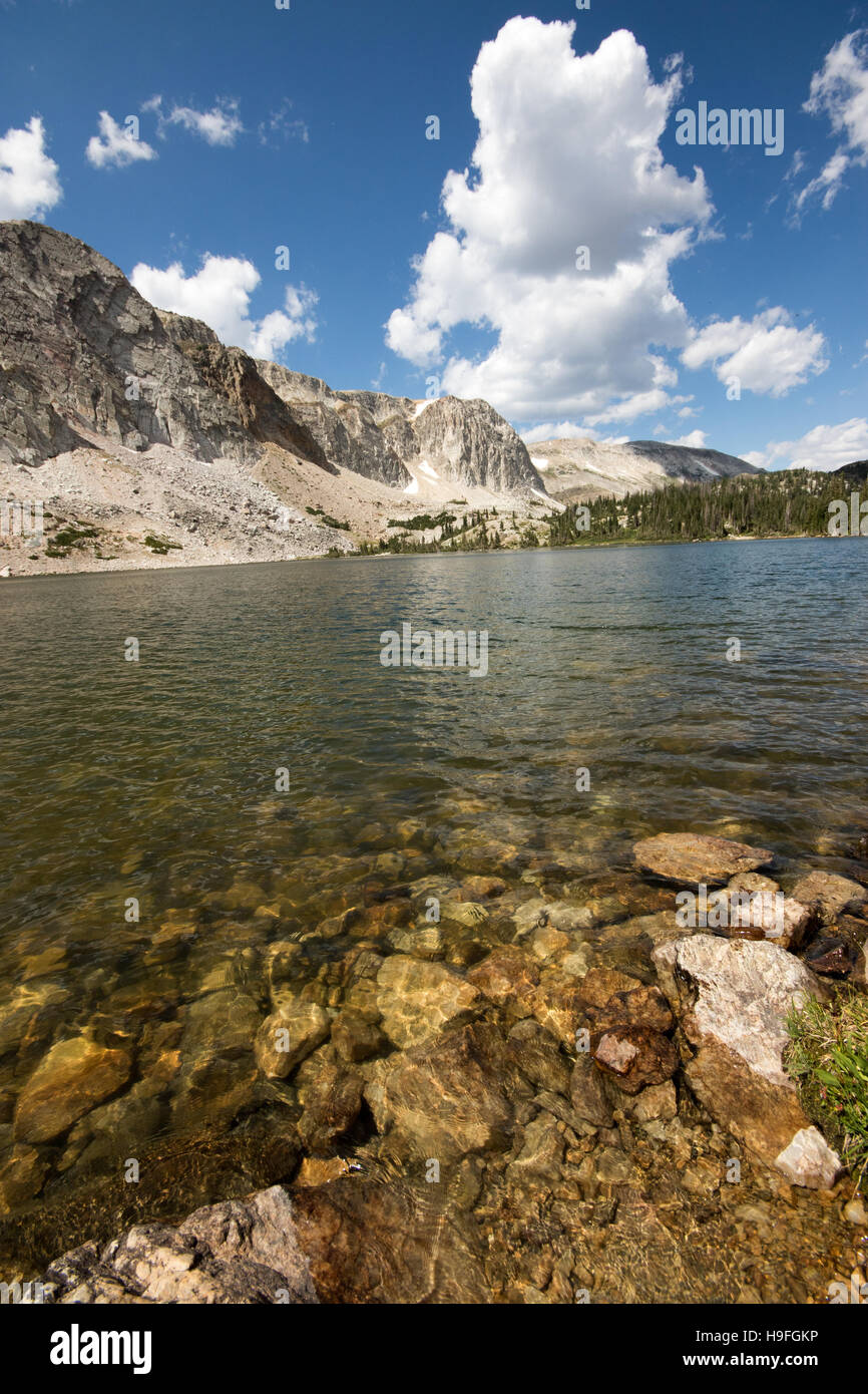 Lake Marie, Snowy Range, Medicine Bow Nation Forest Stock Photo