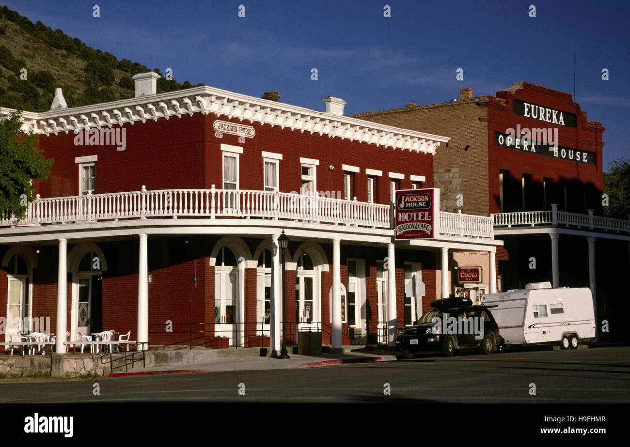 usa, nevada, eureka, jackson house hotel Stock Photo Alamy