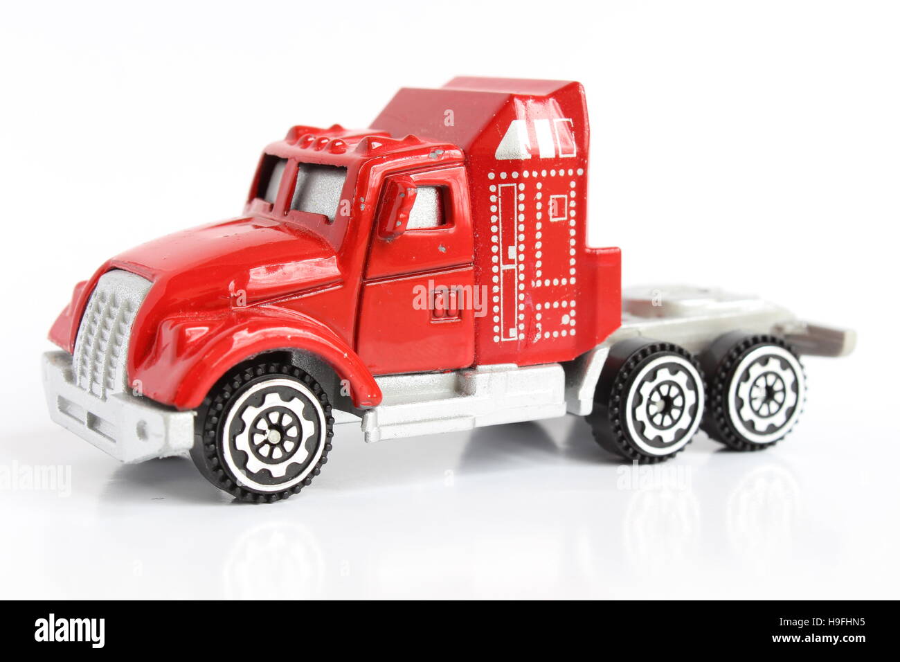 Large red 2025 toy truck