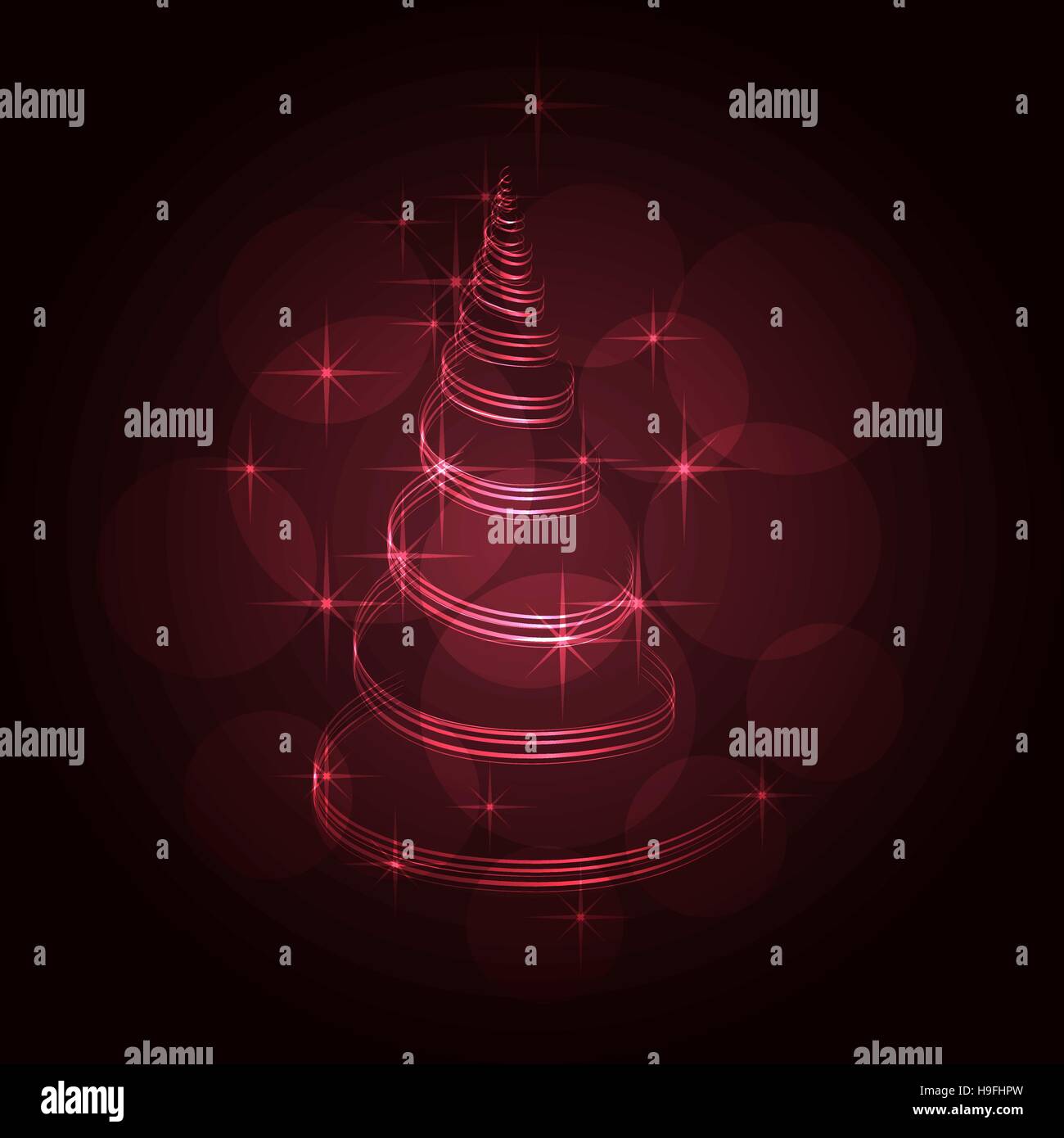 The Magic Christmas Tree Stock Vector Image & Art - Alamy