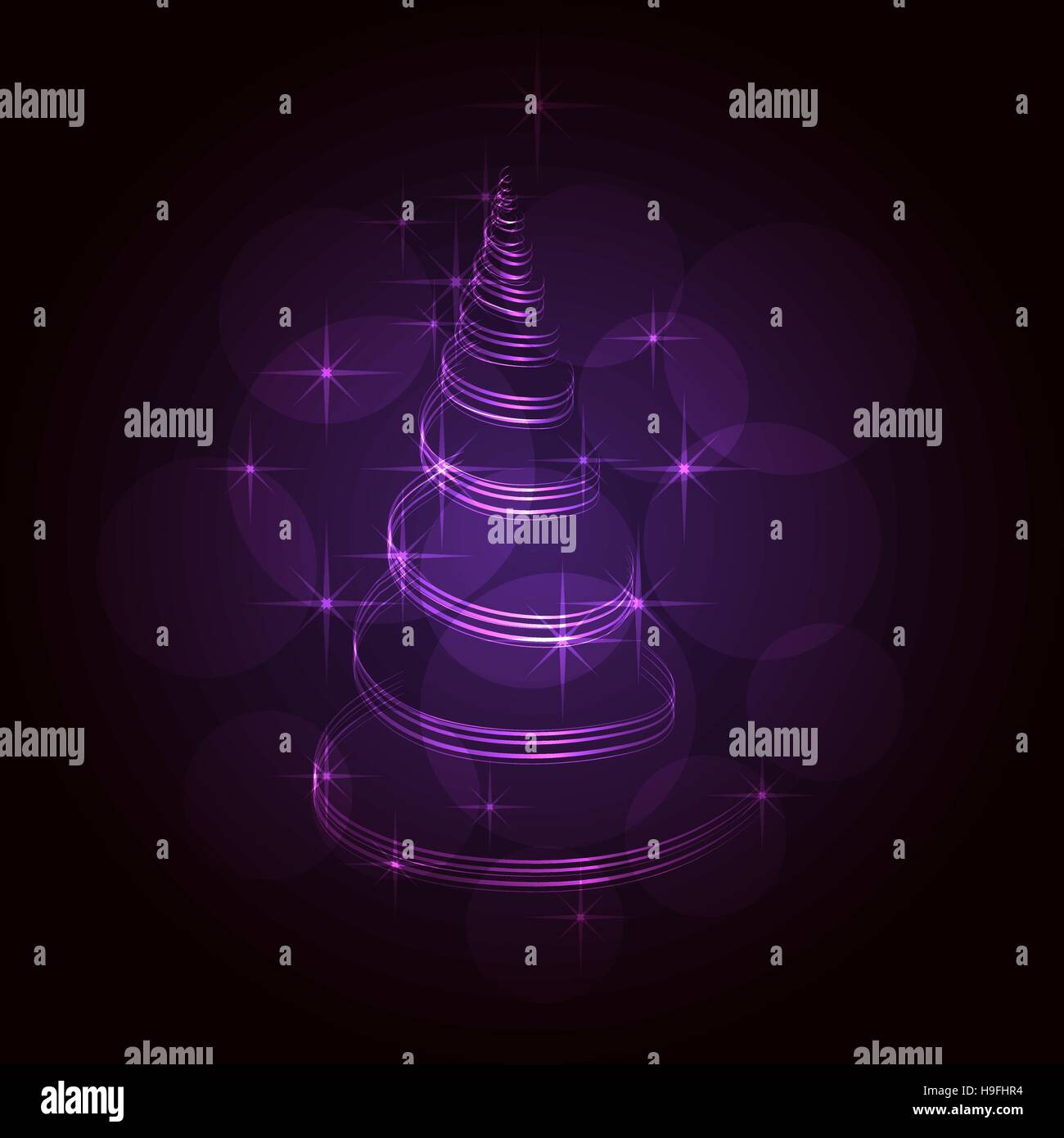 The Magic Christmas Tree Stock Vector Image & Art Alamy