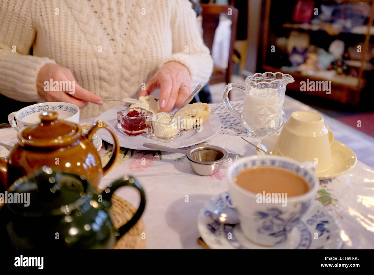 Traditional Cream Tea at The Victory Emporium and Tea Room in Seaton