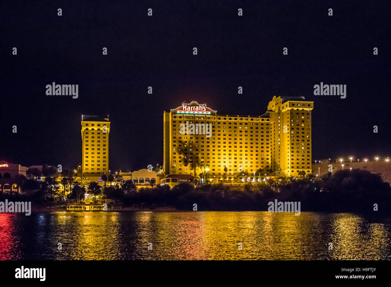 Harrahs Hotel Casino in Laughlin Nevada USA along the Colorado River Stock Photo