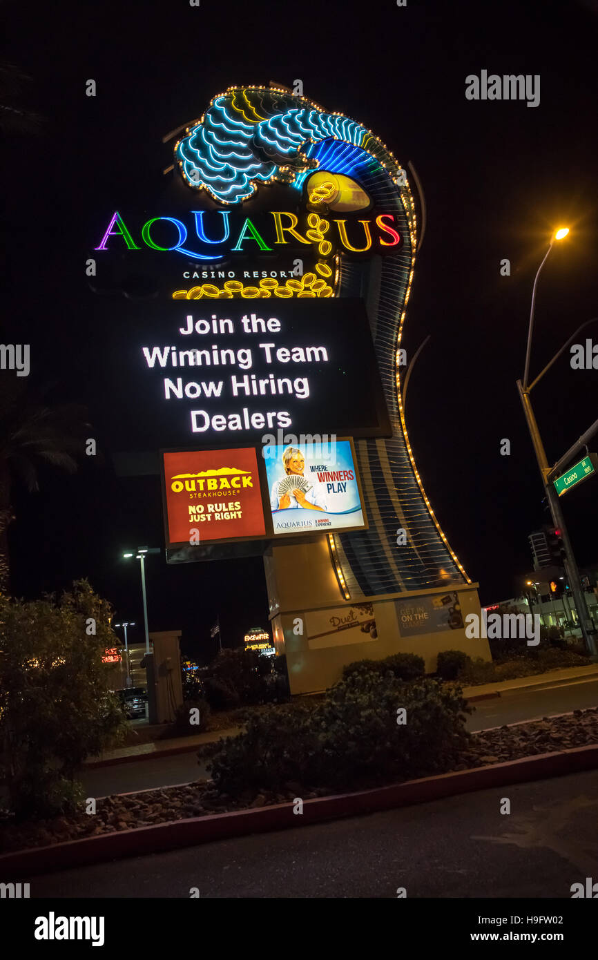 The Aquarius Hotel Casino in Laughlin Nevada USA along the Colorado