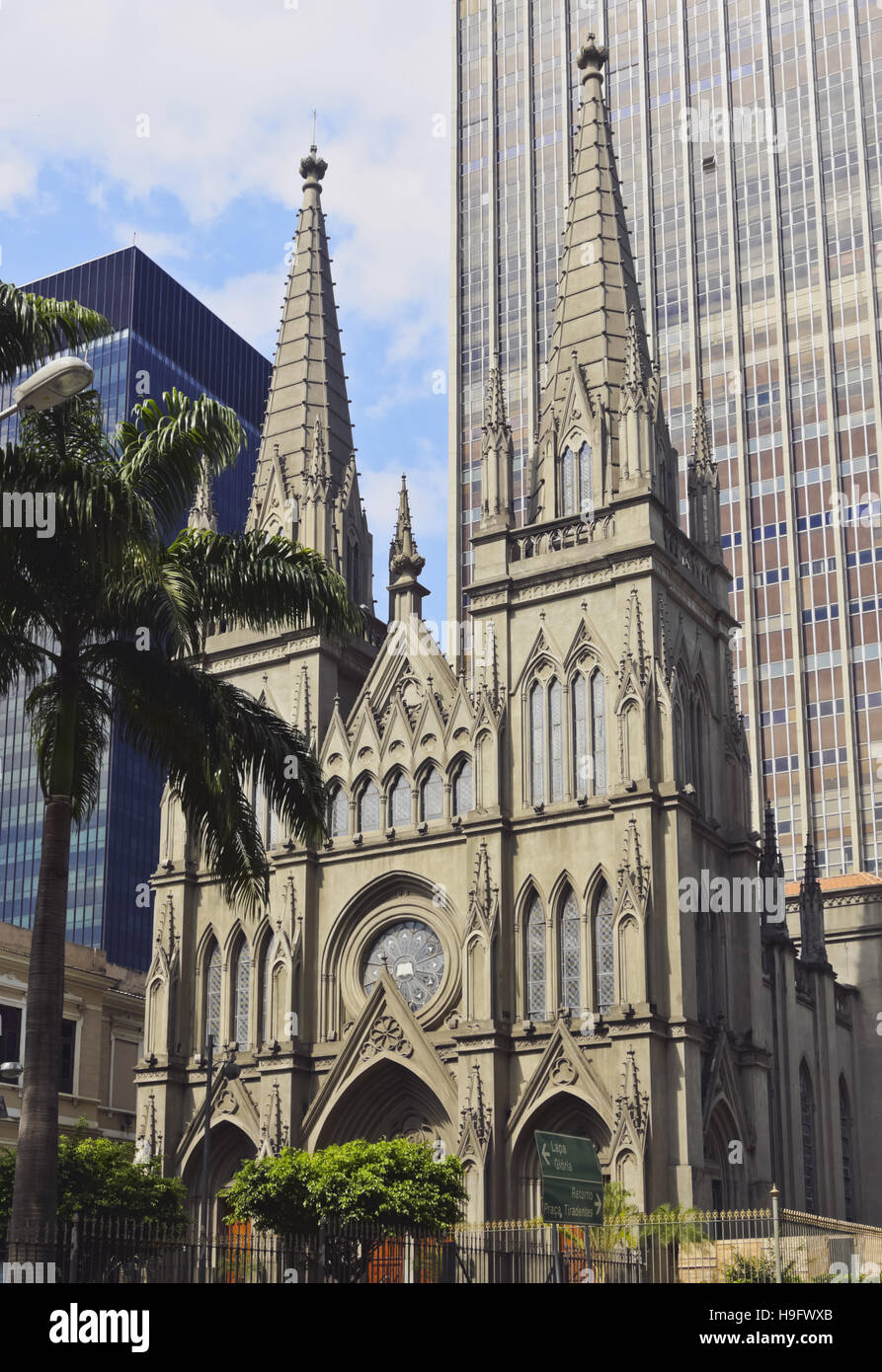 Brazil, City of Rio de Janeiro, View of the Presbyterian Cathedral of ...