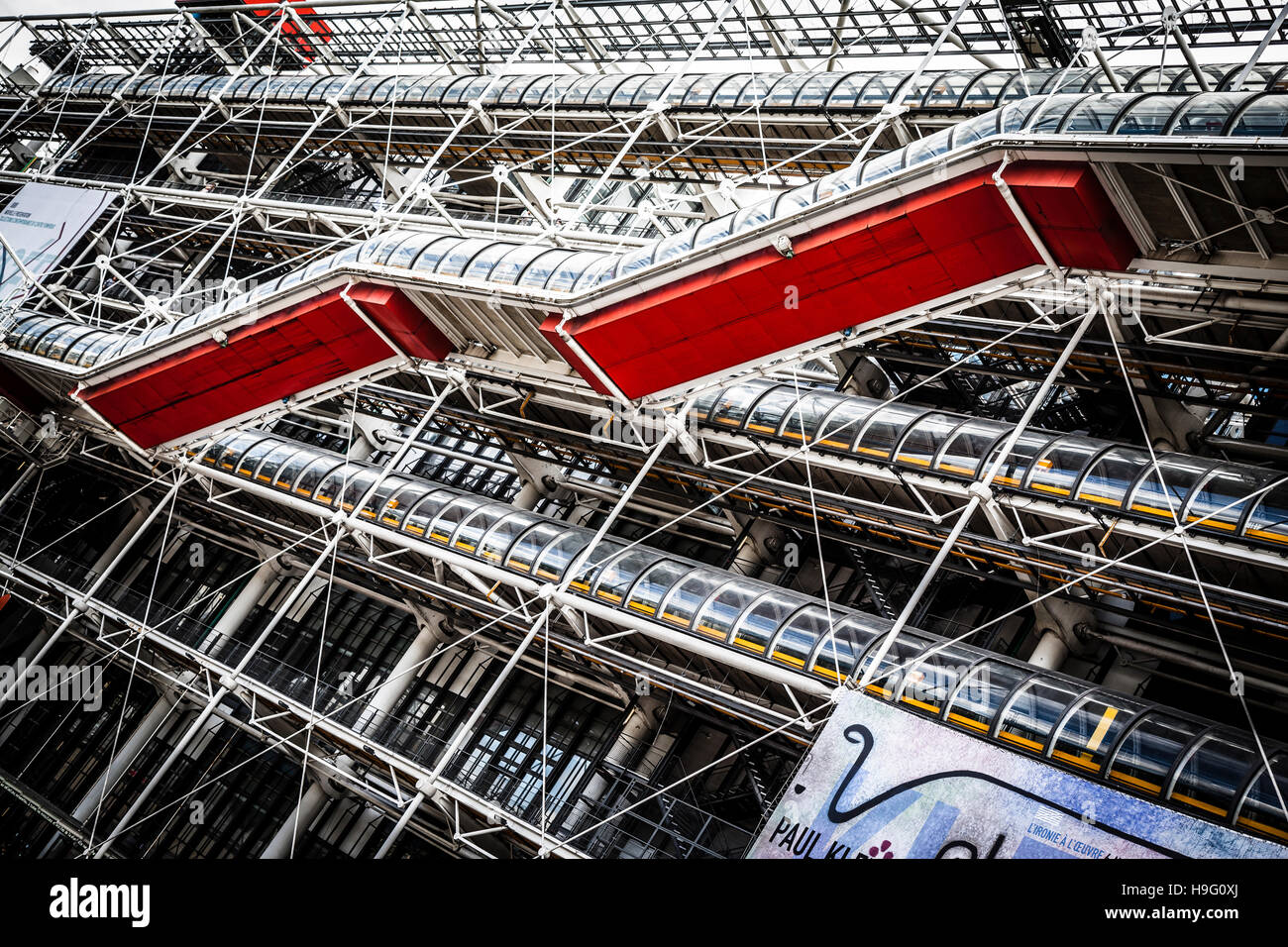Centre Pompidou Paris Stairs Stock Photos & Centre Pompidou Paris