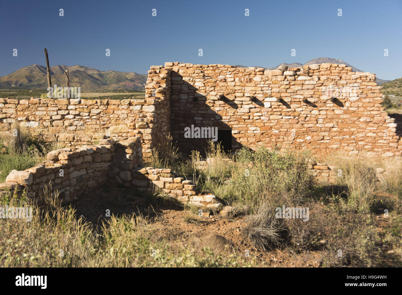 Utah, Blanding, Edge of the Cedars State Park, Ancestral Puebloan archaeological site Stock Photo