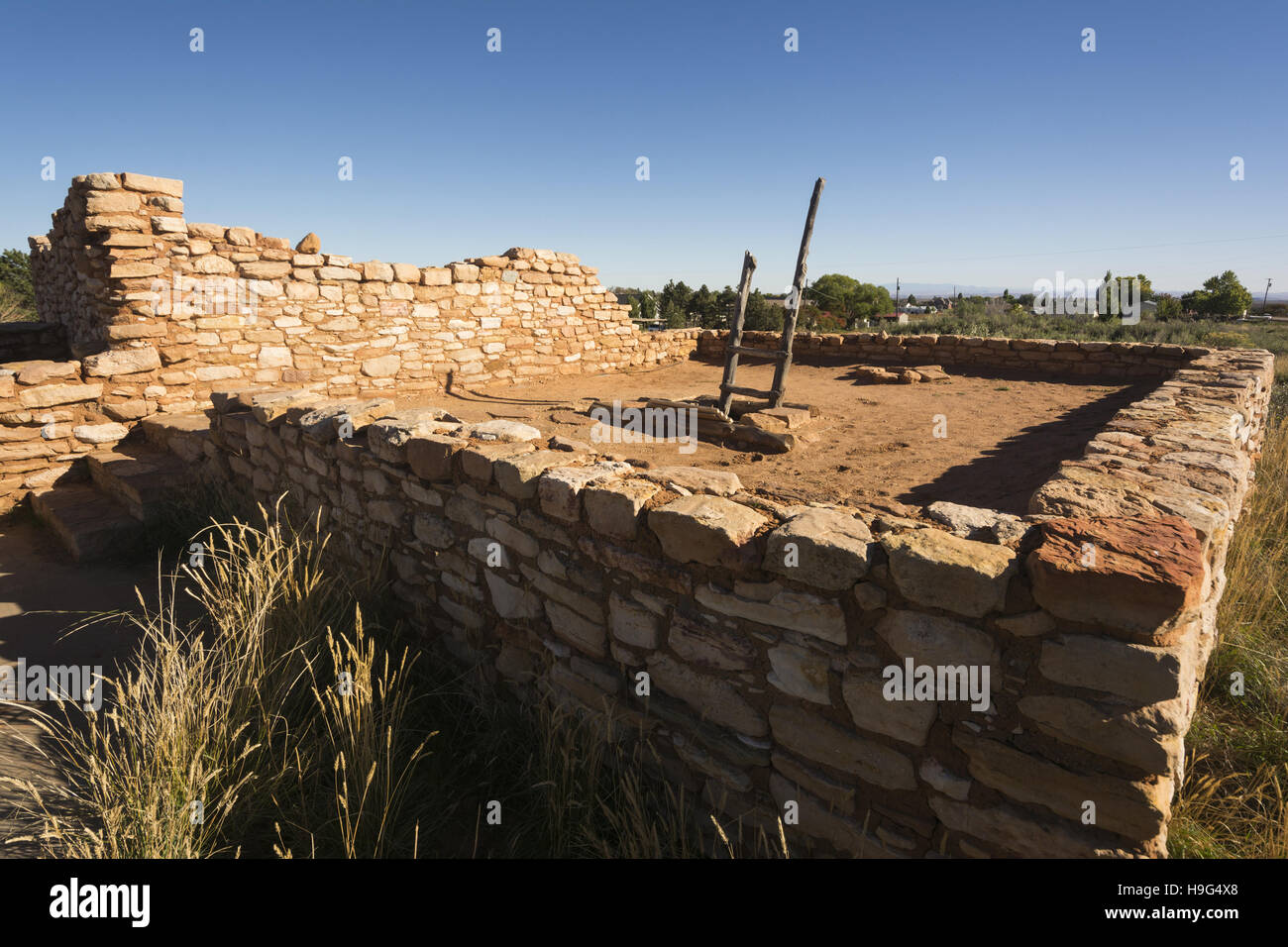 Utah, Blanding, Edge of the Cedars State Park, Ancestral Puebloan archaeological site Stock Photo