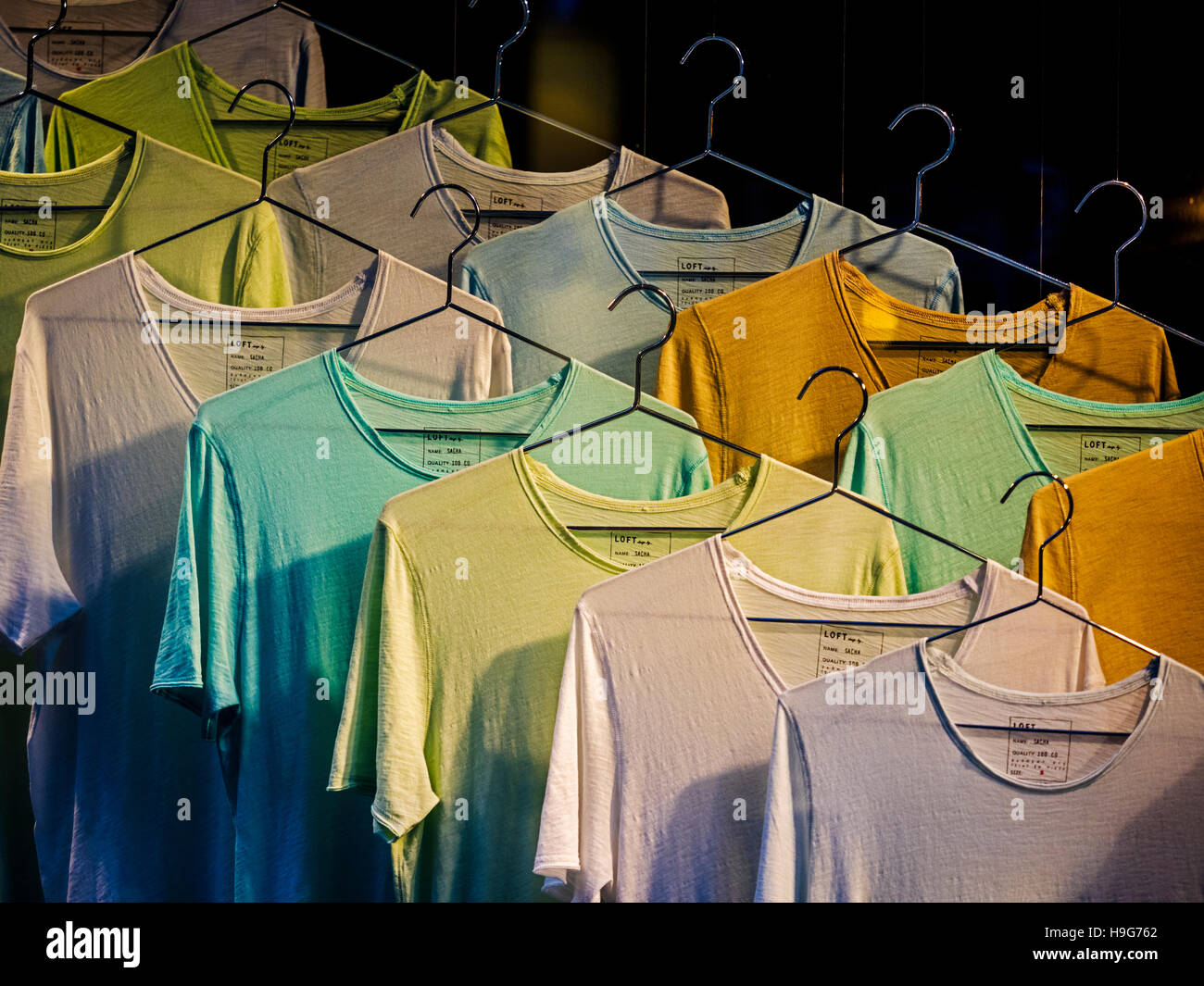 Clothing rack, Paris, France Stock Photo Alamy