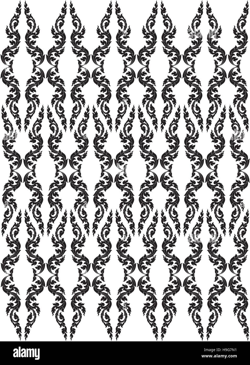 Floral Vector Patter, Images, Southeast Asia Art Design Stock Vector ...