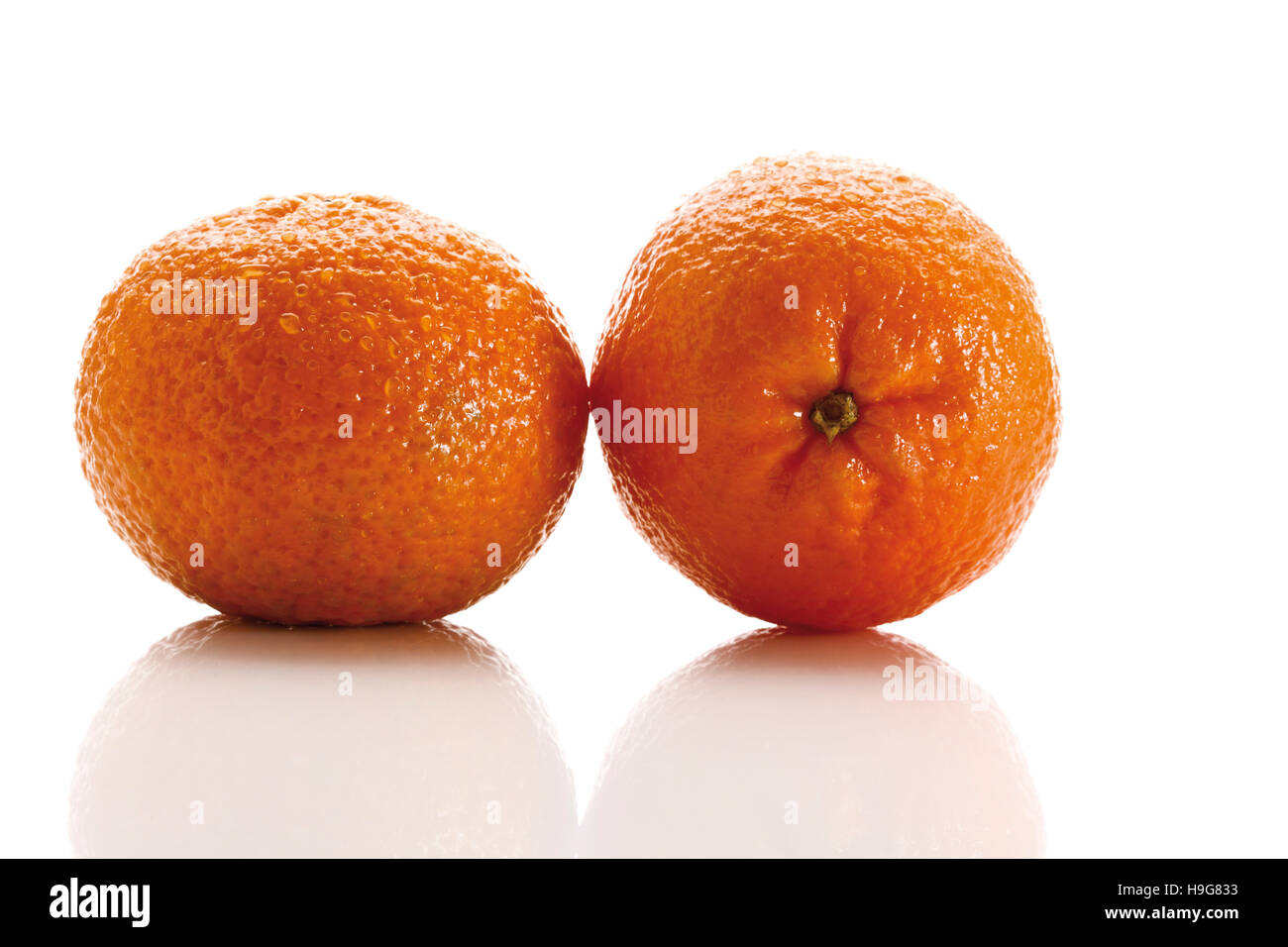 Two Clementines (Citrus × aurantium Stock Photo Alamy