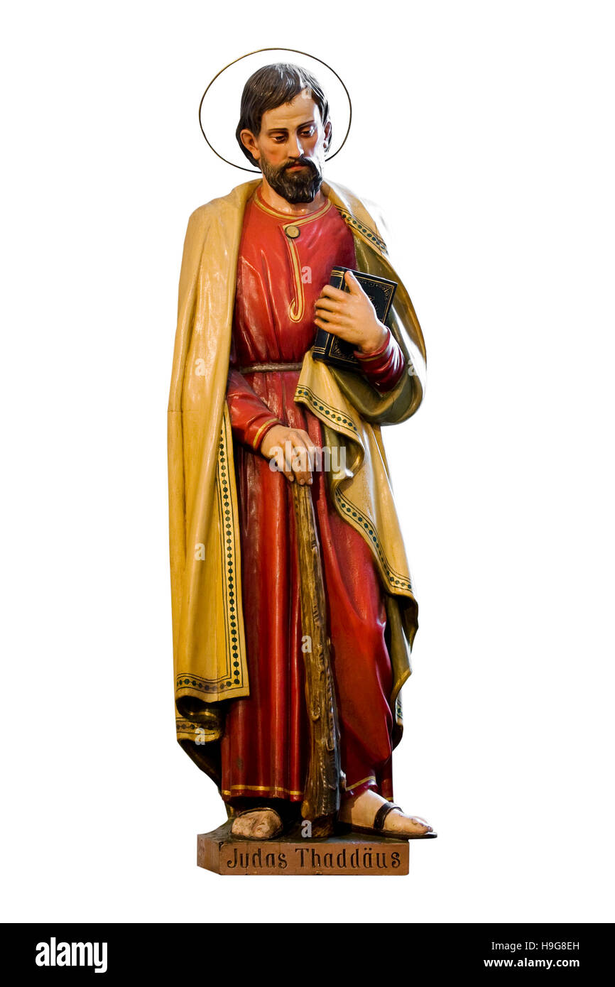 Statue of Saint Judas Thaddaeus Stock Photo