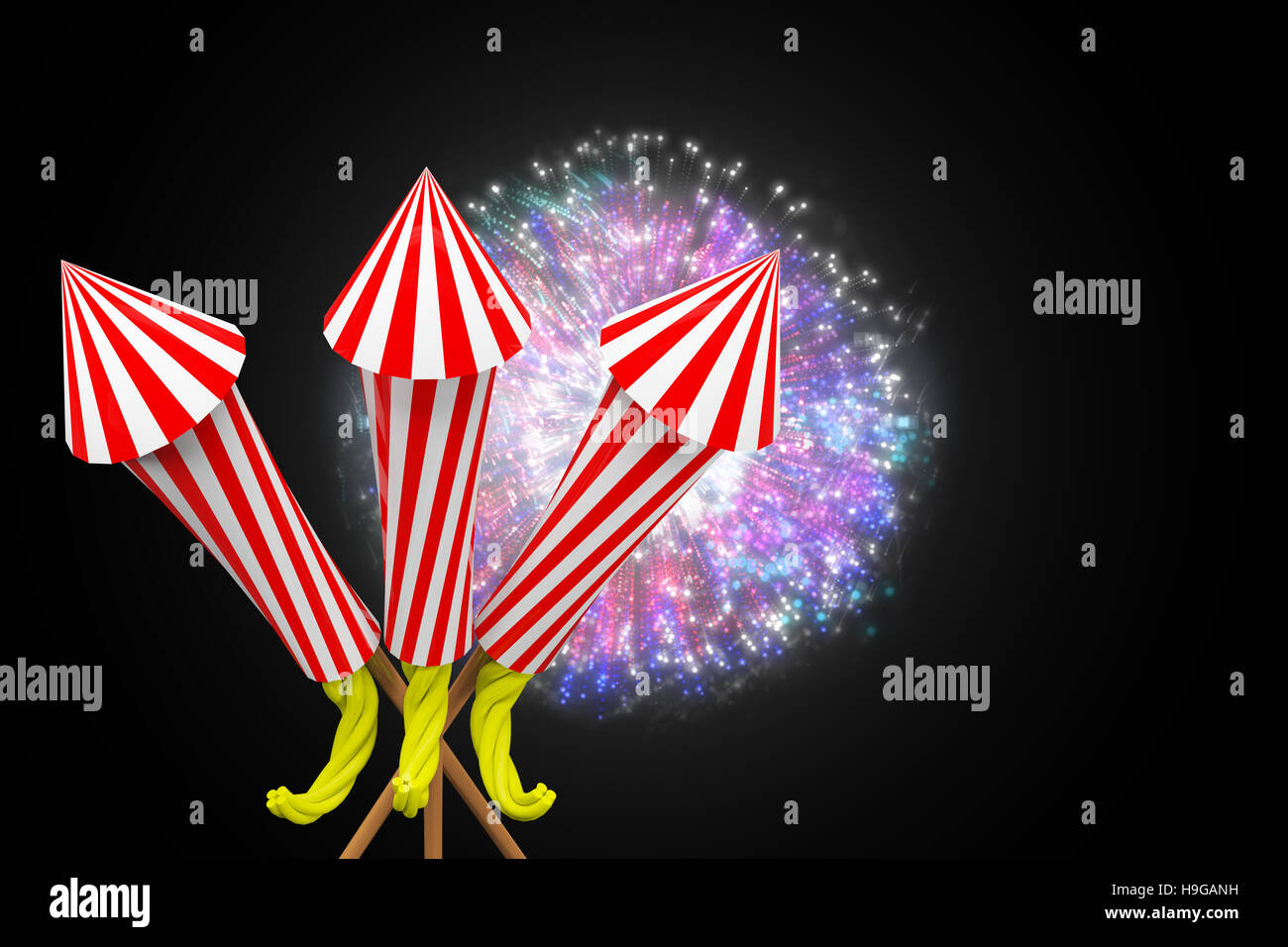 Exploding rockets hi-res stock photography and images - Alamy