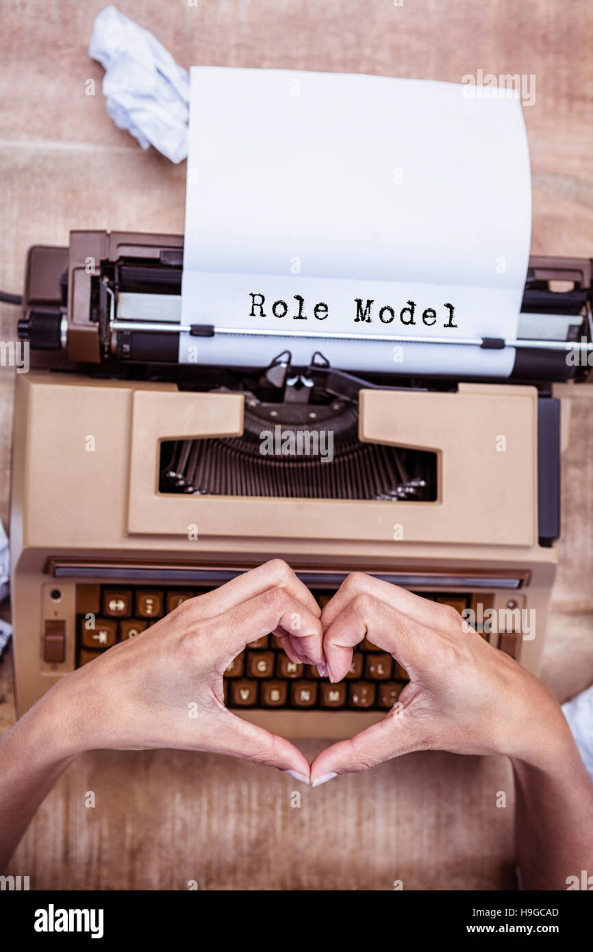 Composite image of role model message Stock Photo