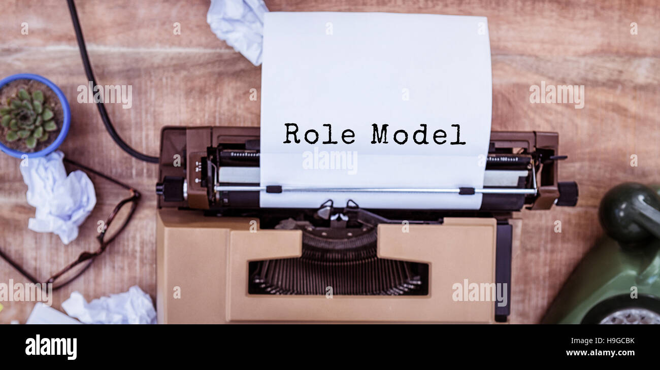 Composite image of role model message Stock Photo