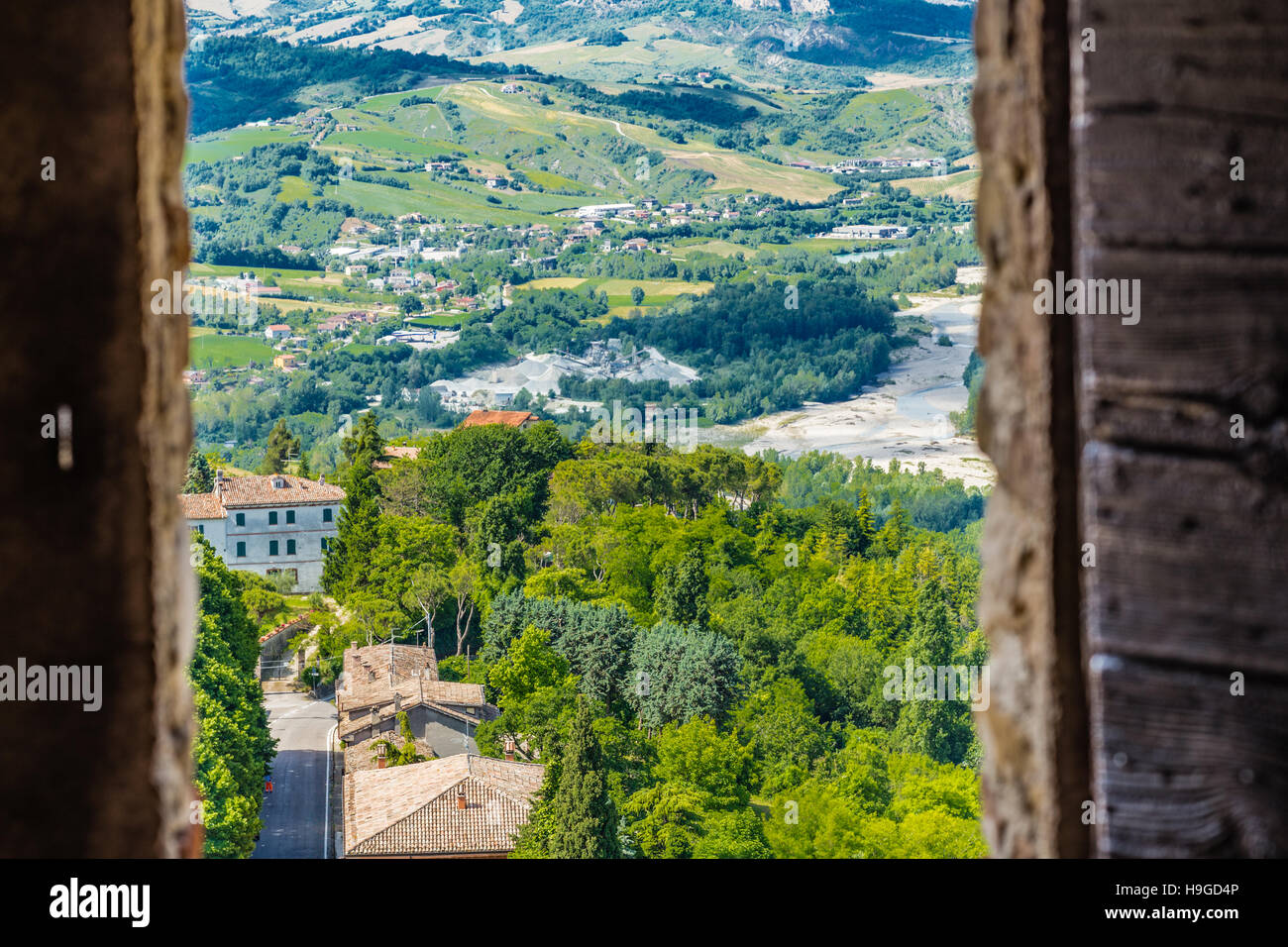ancient window on the countryside of Romagna in Italy Stock Photo - Alamy