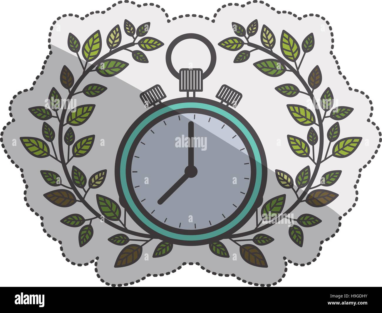 Chronometer icon. Healthy lifestyle fitness and sport theme. Isolated ...