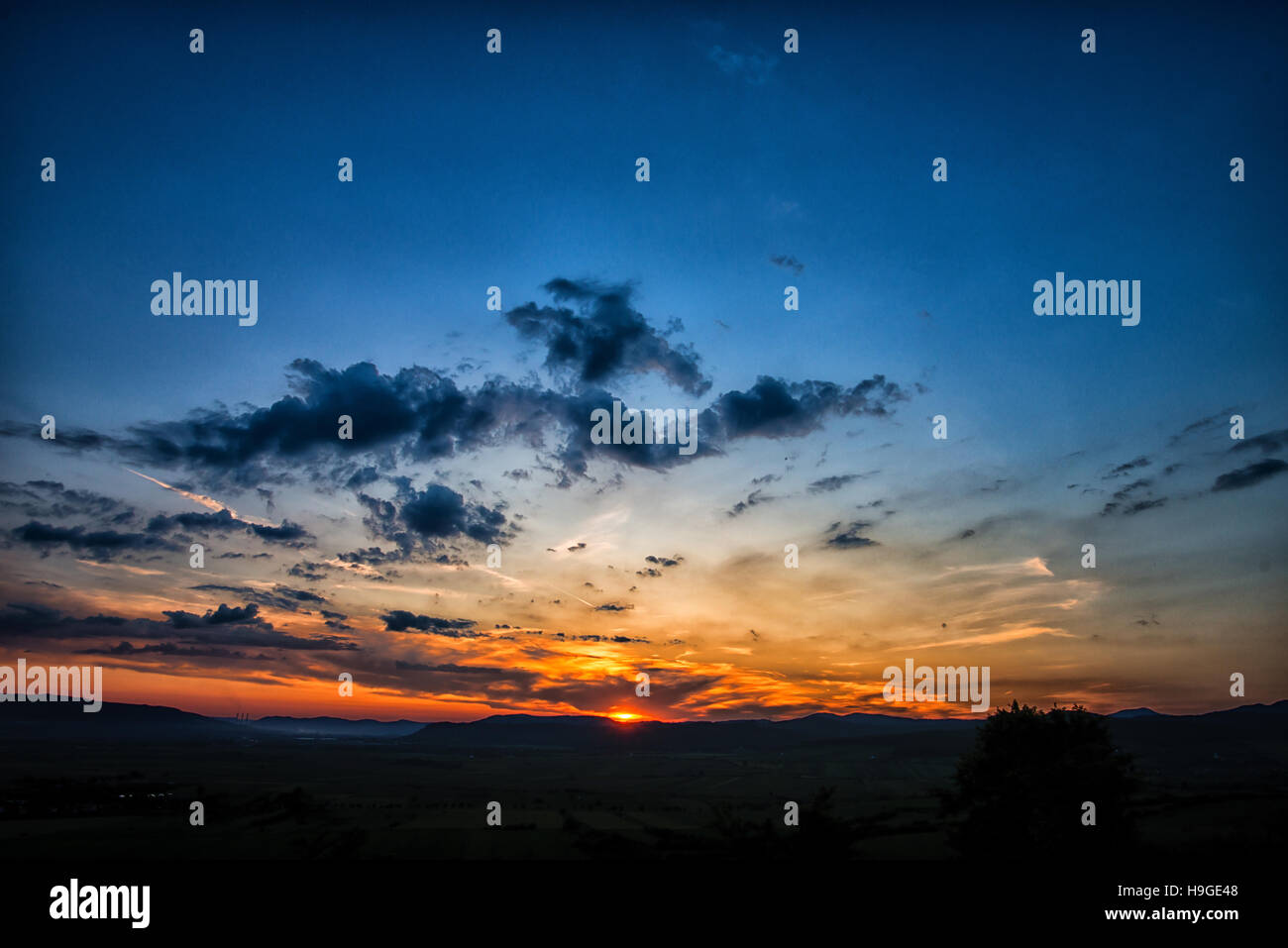 Amazing sunset clouds Stock Photo - Alamy