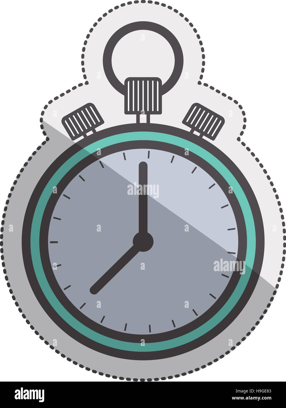 Chronometer icon. Healthy lifestyle fitness and sport theme. Isolated ...