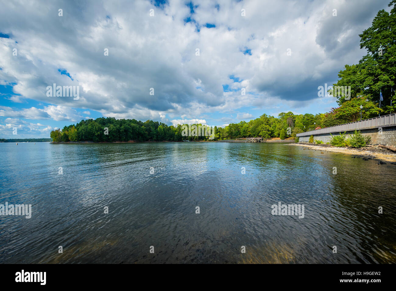 Lake Wylie, at McDowell Nature Preserve, in Charlotte, North Carolina ...