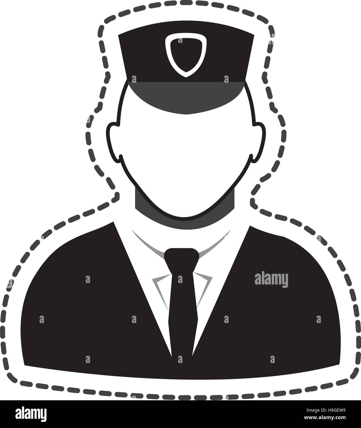 police agent avatar icon vector illustration design Stock Vector Image ...