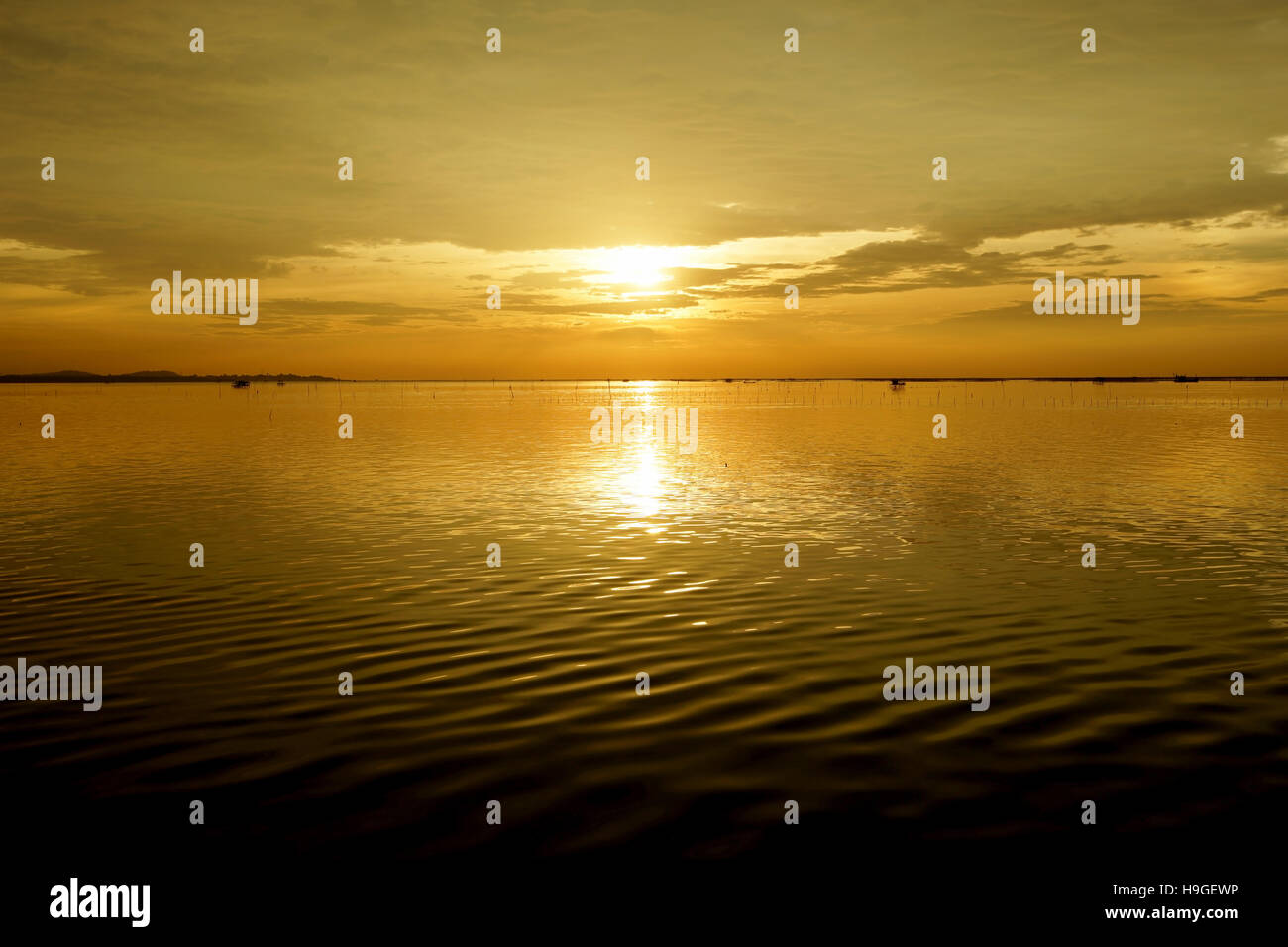 landscape photo, beautiful sunset over the sea Stock Photo - Alamy