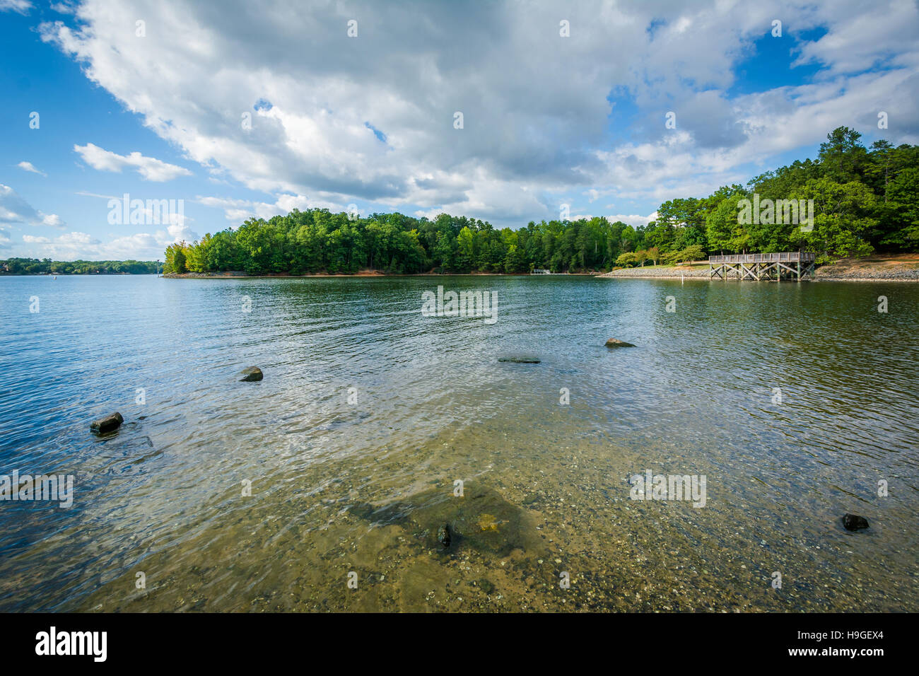 Lake Wylie, at McDowell Nature Preserve, in Charlotte, North Carolina ...